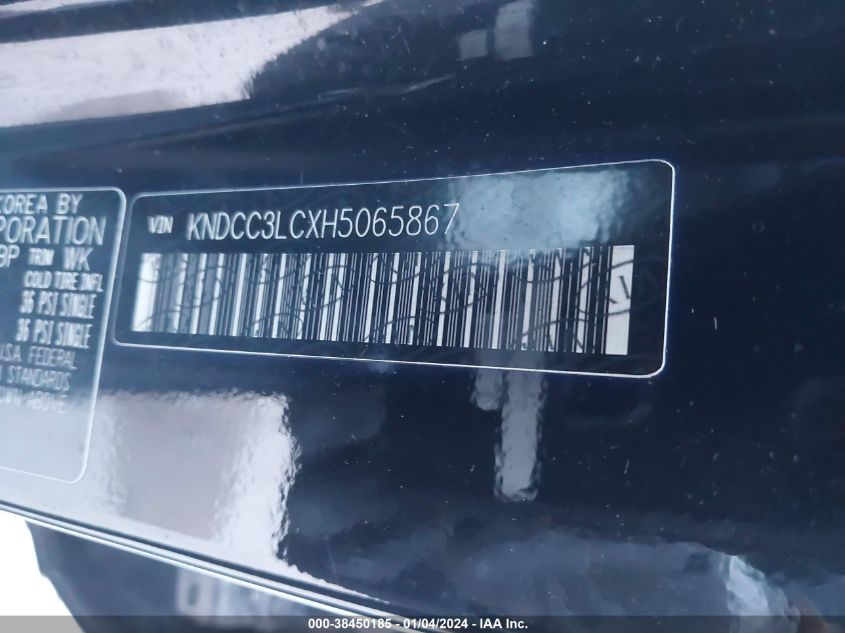 2017 KIA NIRO EX - KNDCC3LCXH5065867