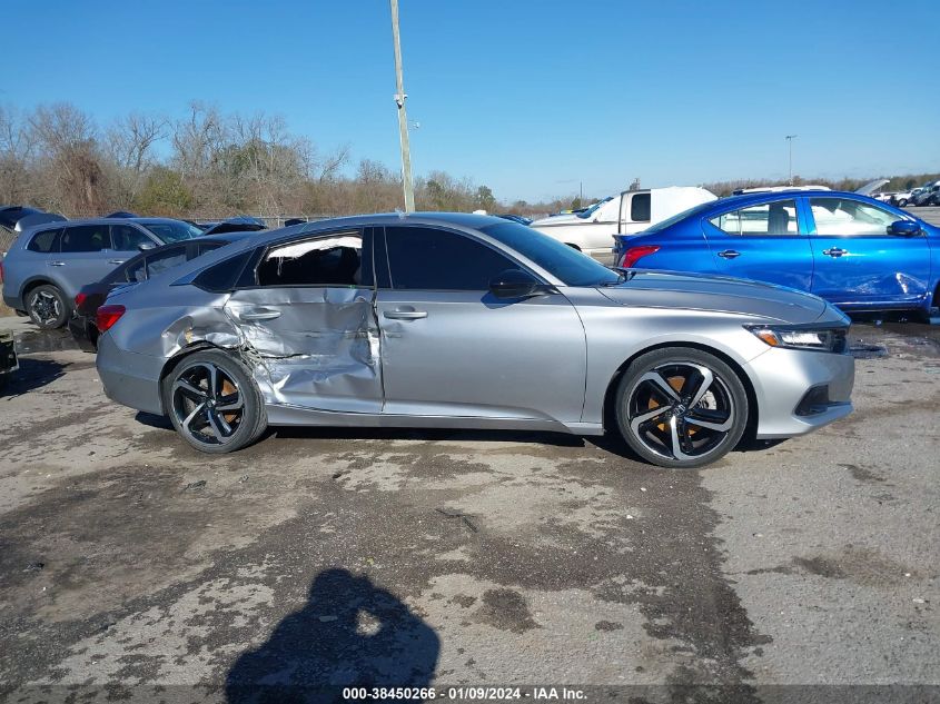 2021 HONDA ACCORD SPORT - 1HGCV1F30MA097448