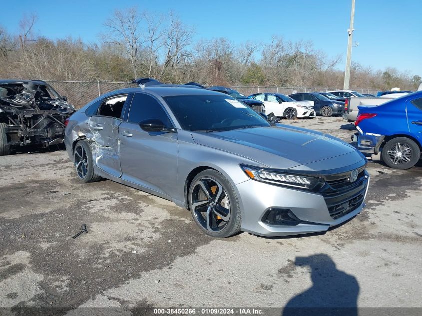 2021 HONDA ACCORD SPORT - 1HGCV1F30MA097448