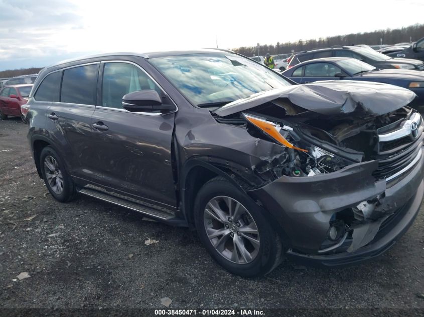 2014 TOYOTA HIGHLANDER XLE V6 - 5TDJKRFH4ES049495