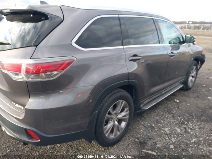 2014 TOYOTA HIGHLANDER XLE V6 - 5TDJKRFH4ES049495