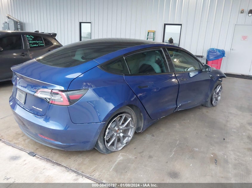 VIN 5YJ3E1EB7MF849001 2021 TESLA MODEL 3 LONG RANGE DUAL MOTOR ALL-WHEEL DRIVE