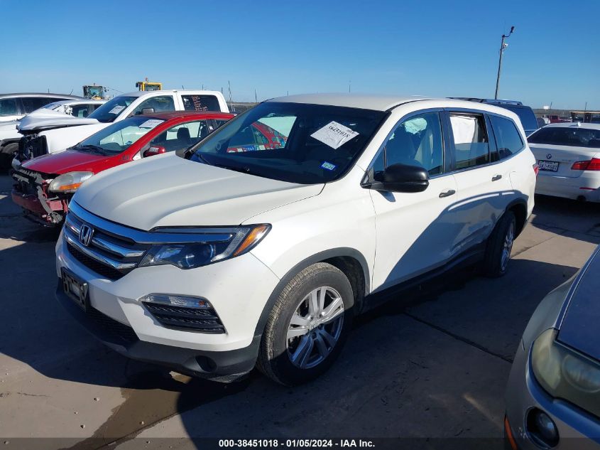 2016 HONDA PILOT LX - 5FNYF5H16GB024102
