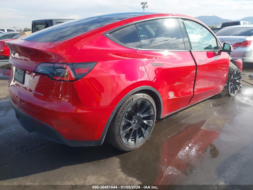 VIN 5YJYGDEE2MF084761 2021 TESLA MODEL Y LONG RANGE DUAL MOTOR ALL-WHEEL DRIVE