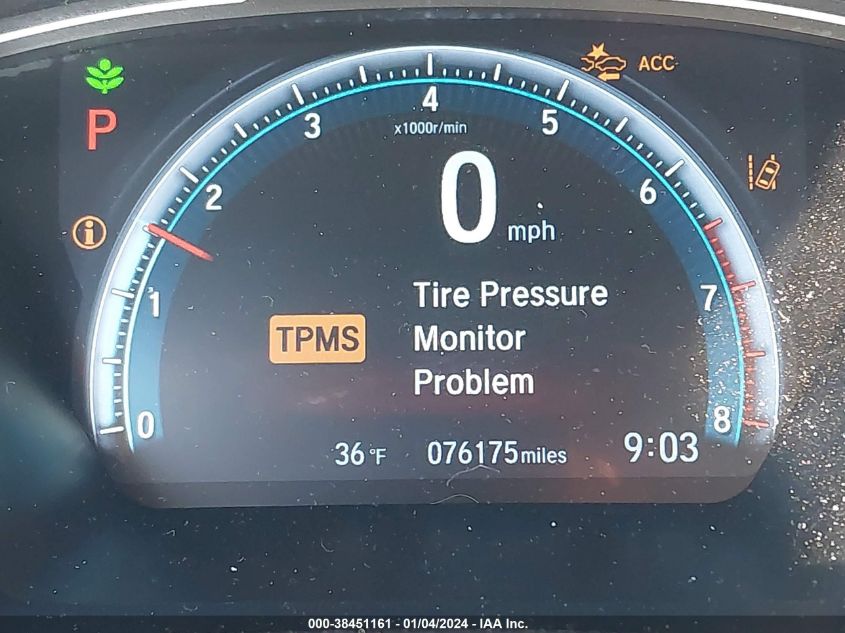 2019 HONDA CIVIC EX - 19XFC1F38KE211949