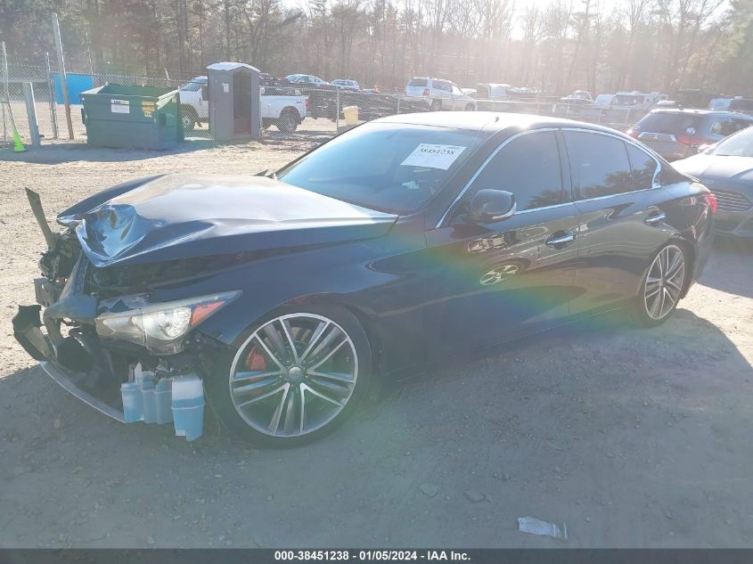 2014 INFINITI Q50 HYBRID SPORT - JN1AV7AP6EM691614