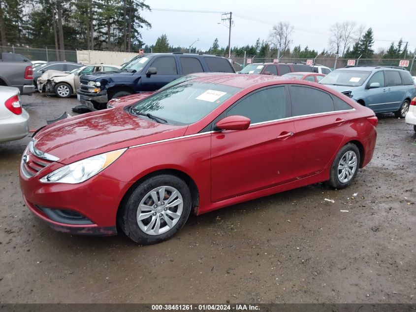 2014 HYUNDAI SONATA GLS - 5NPEB4AC0EH829998