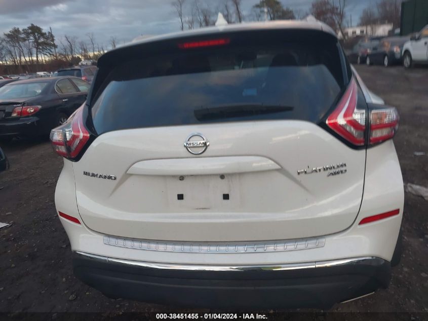 2018 NISSAN MURANO PLATINUM - 5N1AZ2MHXJN177614