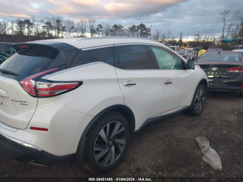 2018 NISSAN MURANO PLATINUM - 5N1AZ2MHXJN177614