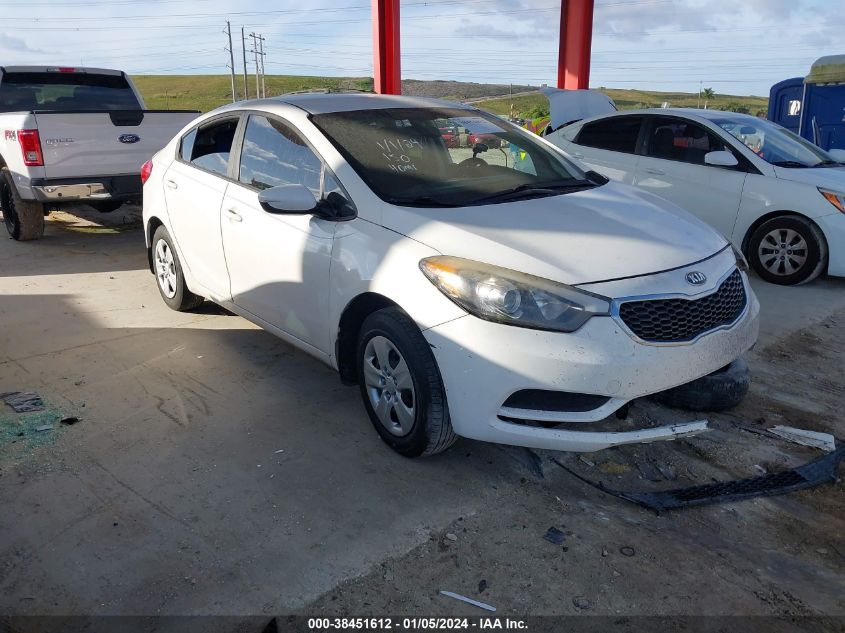2016 KIA FORTE LX - KNAFK4A63G5619426