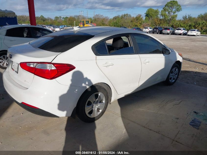 2016 KIA FORTE LX - KNAFK4A63G5619426