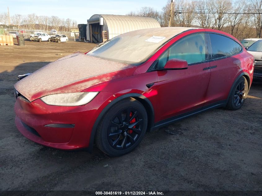 2023 TESLA MODEL X PLAID TRI MOTOR ALL-WHEEL DRIVE - 7SAXCBE6XPF425867