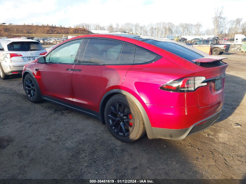 2023 TESLA MODEL X PLAID TRI MOTOR ALL-WHEEL DRIVE - 7SAXCBE6XPF425867