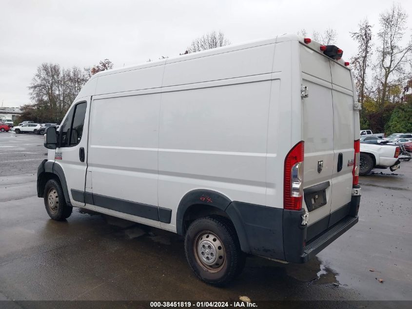 2019 RAM PROMASTER 2500 HIGH ROOF 136 WB 3C6TRVCG4KE518994