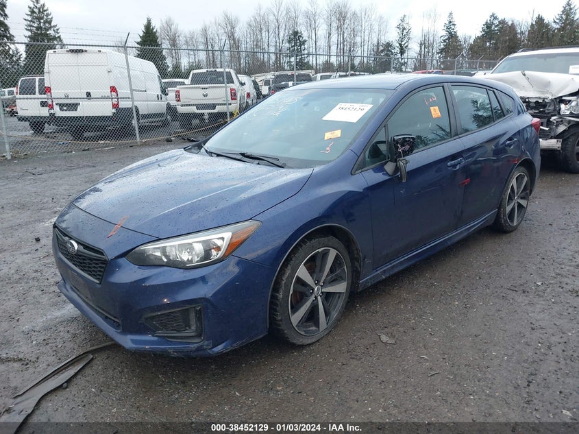 VIN 4S3GTAM69H3734608 2017 SUBARU IMPREZA 2.0I SPORT