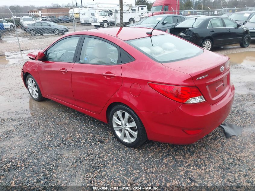 2013 HYUNDAI ACCENT GLS - KMHCU4AE0DU461602