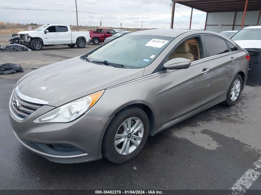 2014 HYUNDAI SONATA GLS - 5NPEB4AC7EH907919