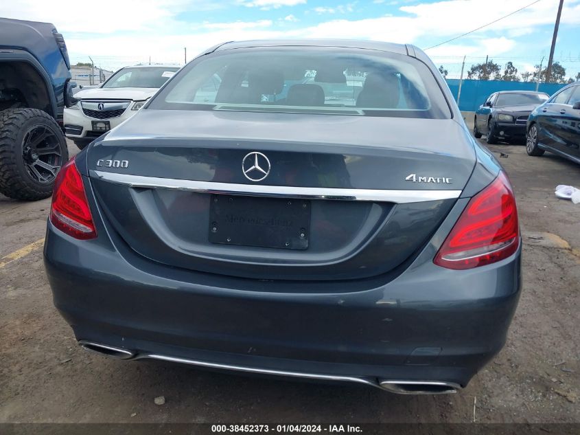 2015 MERCEDES-BENZ C 300 4MATIC/LUXURY 4MATIC/SPORT 4MATIC - 55SWF4KB6FU082209