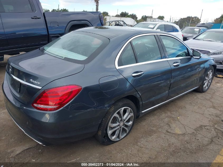 2015 MERCEDES-BENZ C 300 4MATIC/LUXURY 4MATIC/SPORT 4MATIC - 55SWF4KB6FU082209