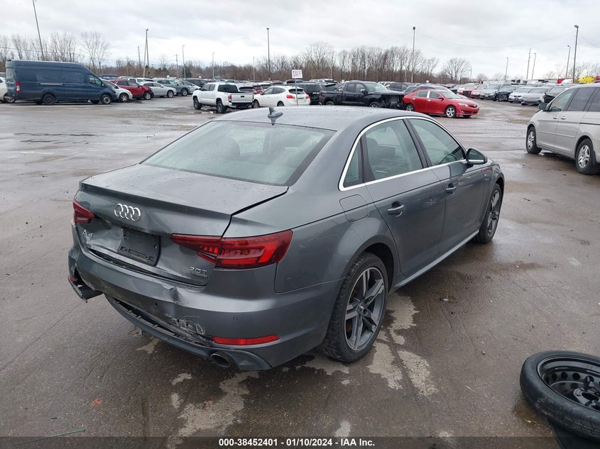 VIN WAUENAF46JN016311 2018 AUDI A4 2.0T PREMIUM/2.0T TECH PREMIUM