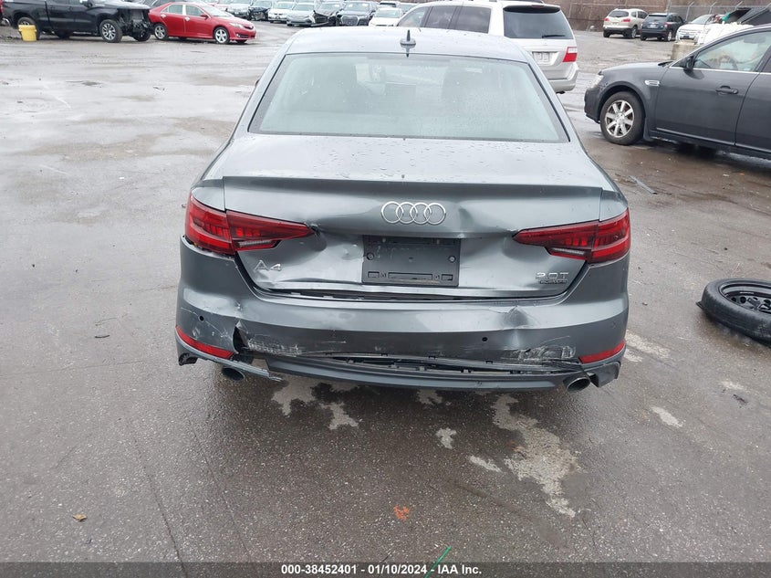 VIN WAUENAF46JN016311 2018 AUDI A4 2.0T PREMIUM/2.0T TECH PREMIUM