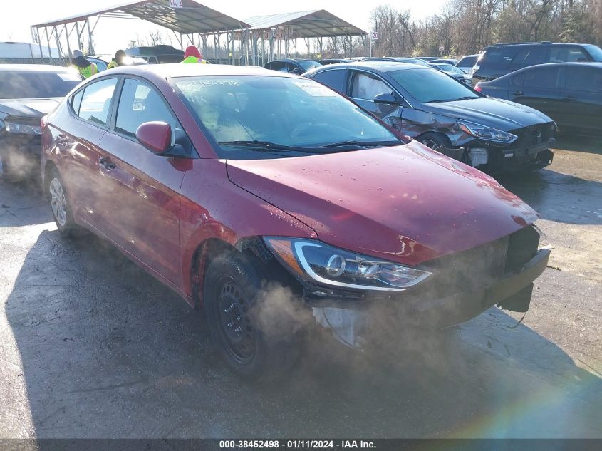 2017 HYUNDAI ELANTRA SE - KMHD74LF4HU395708