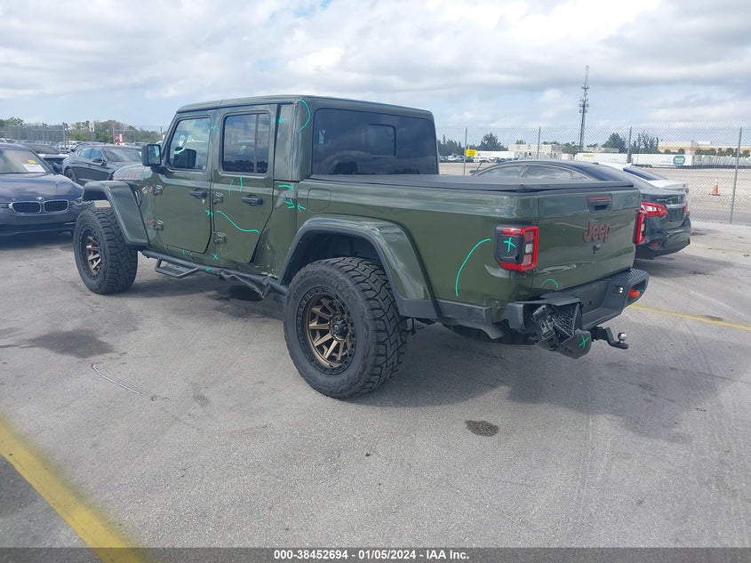 VIN 1C6JJTEG3ML606882 2021 JEEP GLADIATOR MOJAVE 4X4