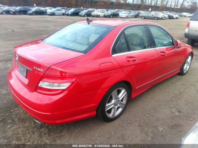 WDDGF8BB1AR088361 | 2010 MERCEDES-BENZ C 300