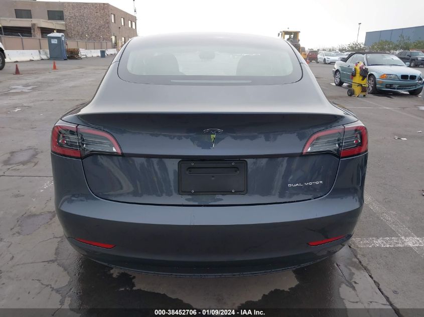 2023 TESLA MODEL 3 LONG RANGE DUAL MOTOR ALL-WHEEL DRIVE - 5YJ3E1EB9PF650536