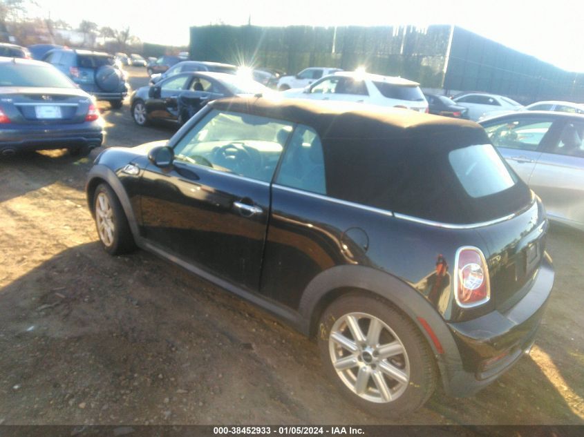 2013 MINI CONVERTIBLE COOPER S WMWZP3C55DT705387