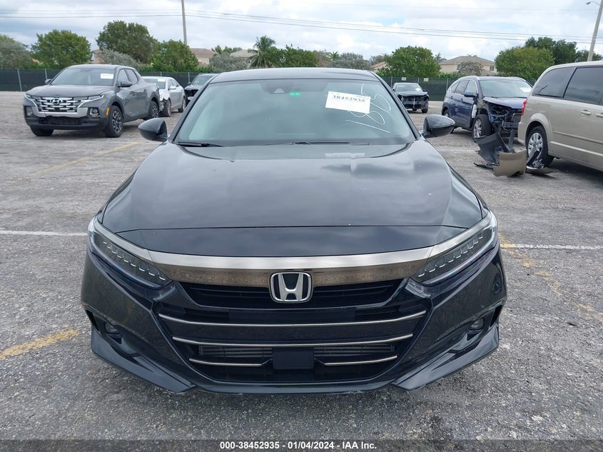 VIN 1HGCV1F34NA091895 2022 HONDA ACCORD SPORT