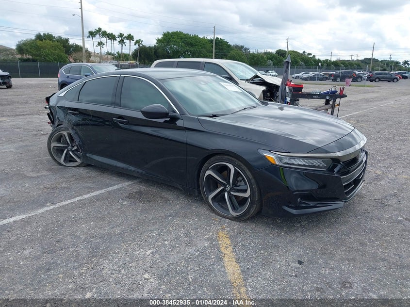 VIN 1HGCV1F34NA091895 2022 HONDA ACCORD SPORT