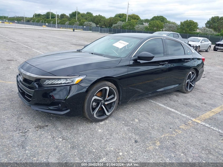 VIN 1HGCV1F34NA091895 2022 HONDA ACCORD SPORT