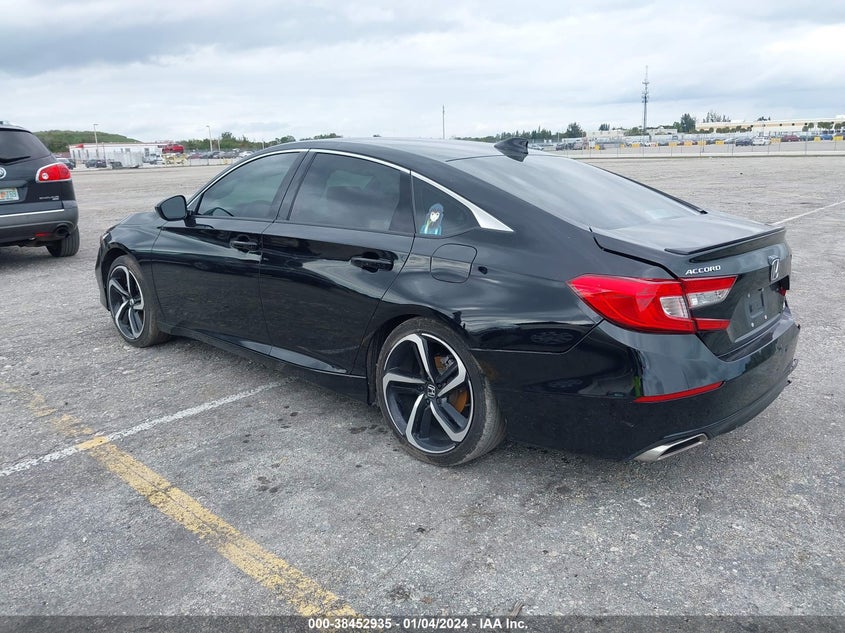 VIN 1HGCV1F34NA091895 2022 HONDA ACCORD SPORT