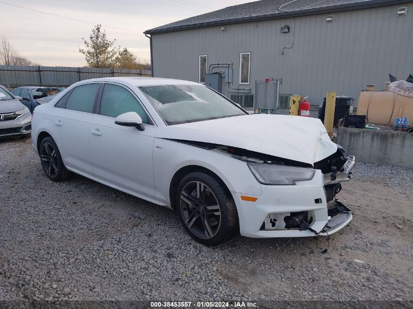 2017 AUDI A4 PREMIUM PLUS - WAUENAF45HN036978