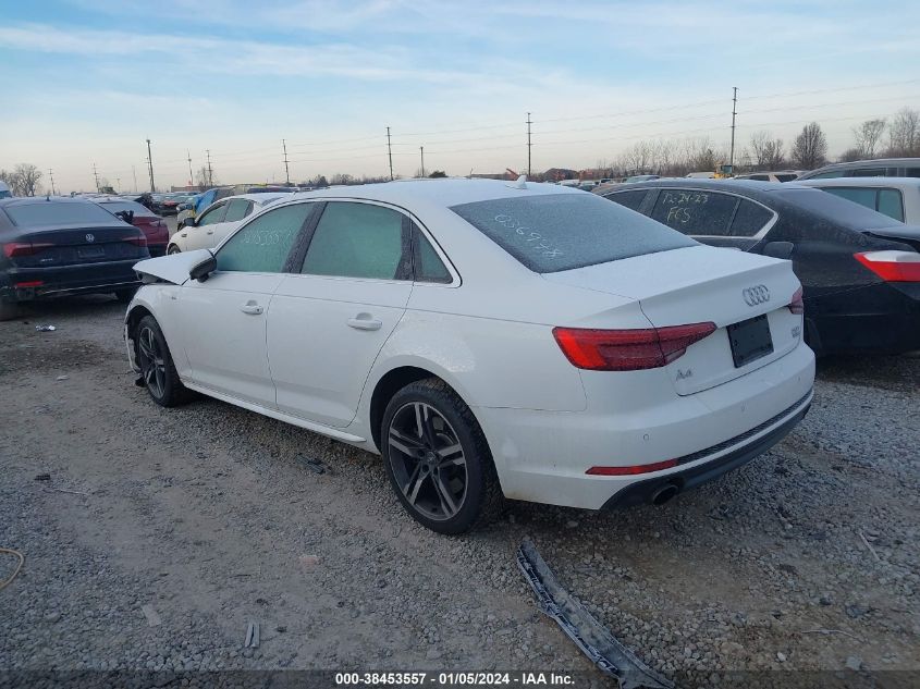 2017 AUDI A4 PREMIUM PLUS - WAUENAF45HN036978