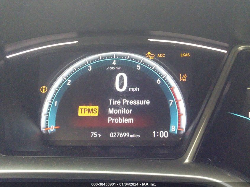 2019 HONDA CIVIC EX - 19XFC1F33KE008113