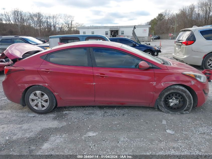 2016 HYUNDAI ELANTRA SE - KMHDH4AE7GU557580