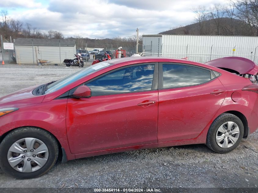 2016 HYUNDAI ELANTRA SE - KMHDH4AE7GU557580
