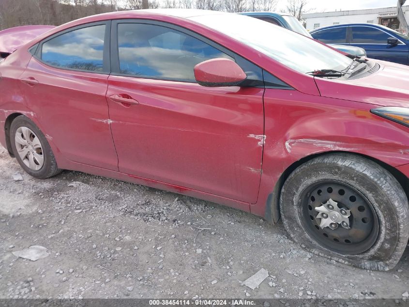 2016 HYUNDAI ELANTRA SE - KMHDH4AE7GU557580