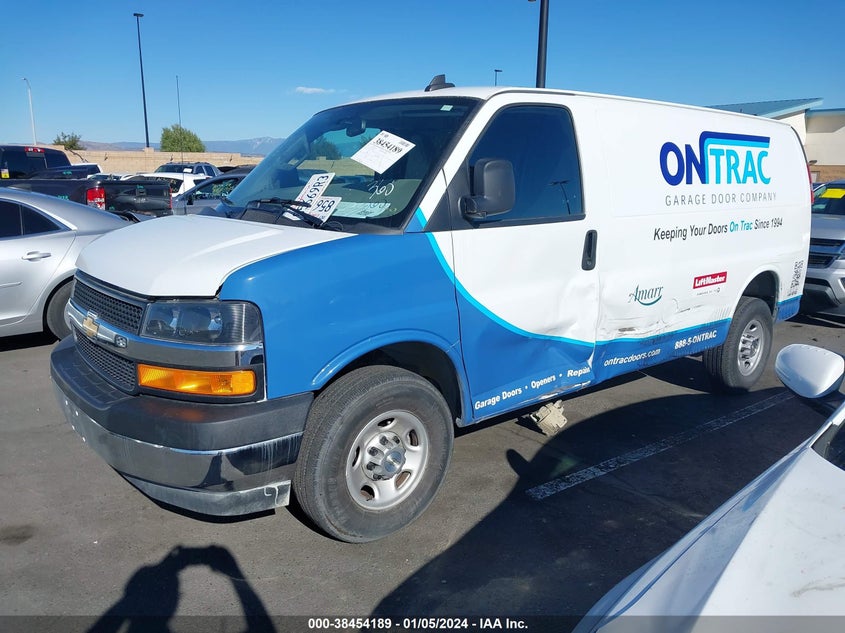 VIN 1GCWGAFP3N1288274 2022 CHEVROLET EXPRESS CARGO RWD 2500 REGULAR WHEELBASE WT