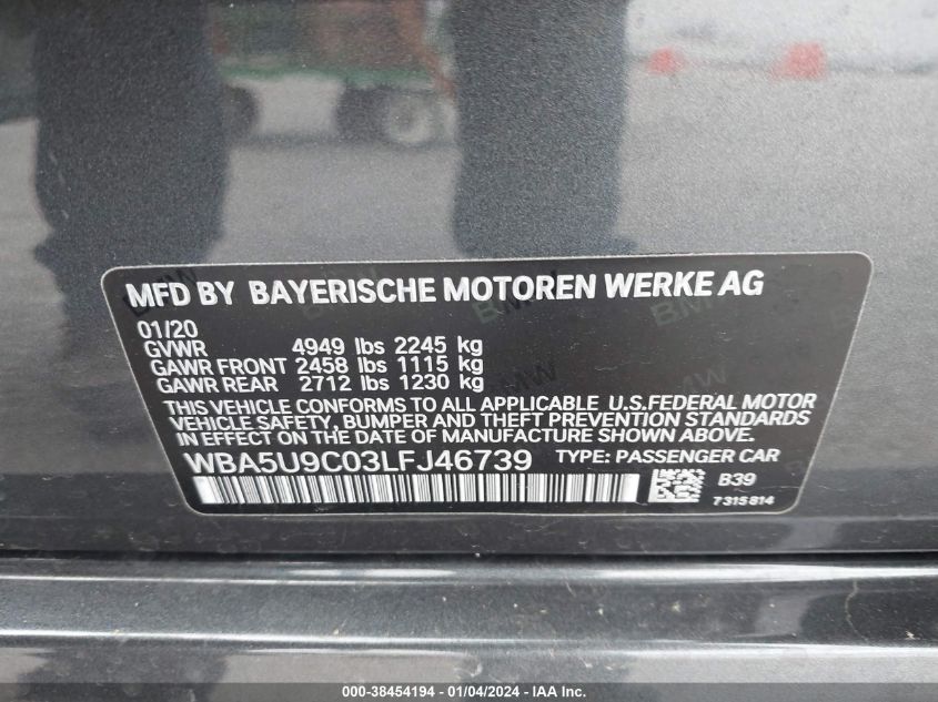 2020 BMW 3 SERIES M340I XDRIVE - WBA5U9C03LFJ46739