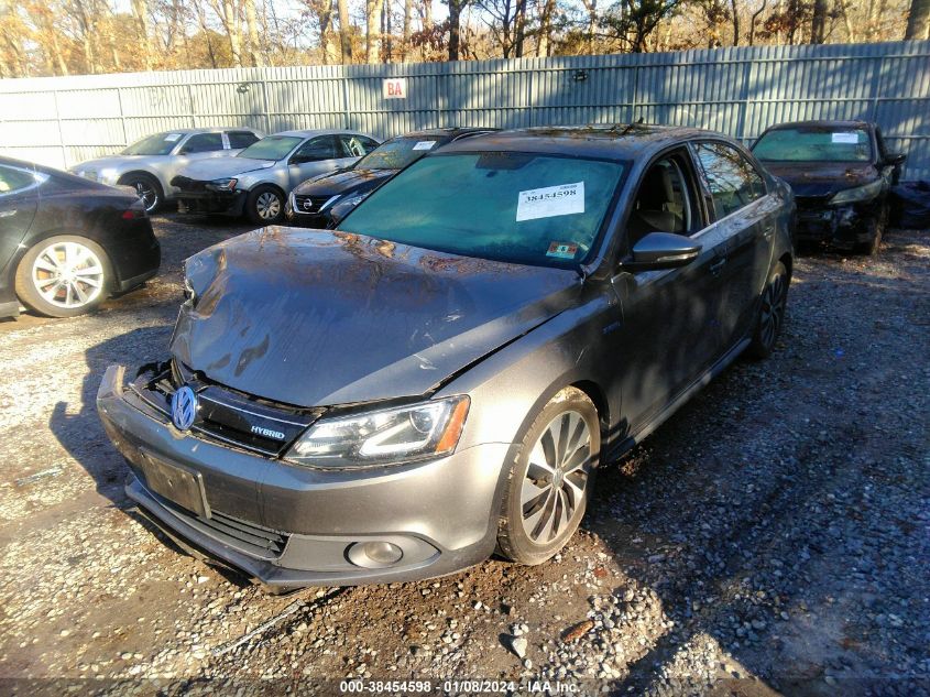 2013 VOLKSWAGEN JETTA HYBRID SEL PREMIUM 3VW637AJ8DM298671