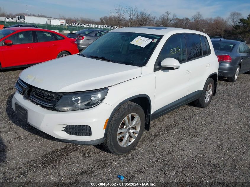 2013 VOLKSWAGEN TIGUAN S/SE/SEL - WVGBV7AX5DW544314