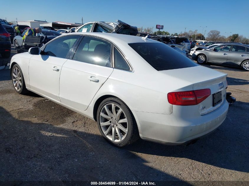 2013 AUDI A4 PREMIUM PLUS - WAUFFAFL5DN041844