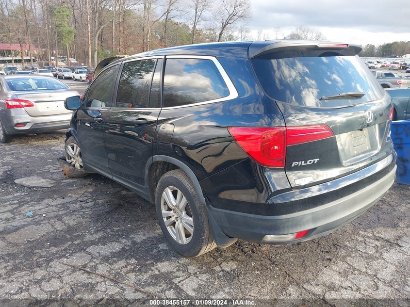 VIN 5FNYF6H19JB033728 2018 HONDA PILOT LX