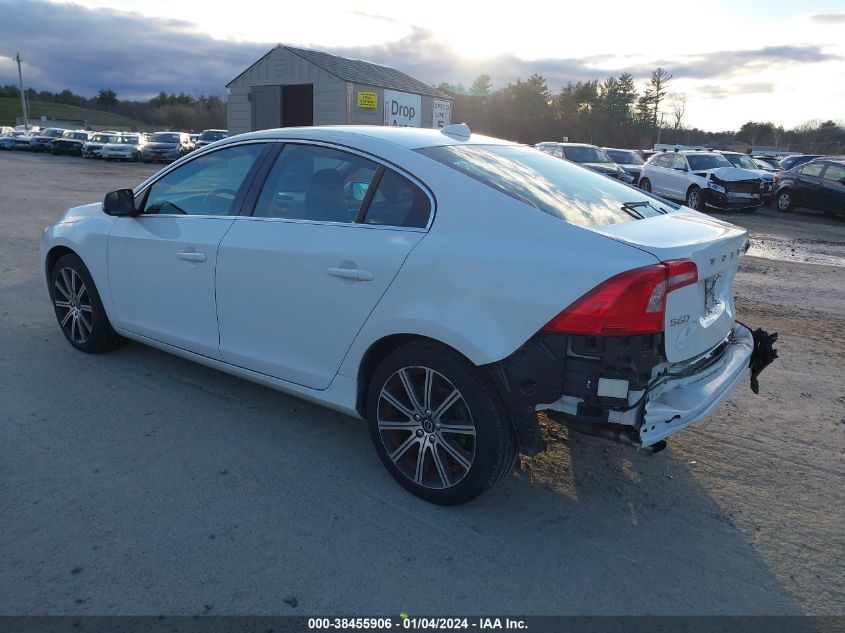 2016 VOLVO S60 INSCRIPTION T5 DRIVE-E PLATINUM LYV402FM3GB093665