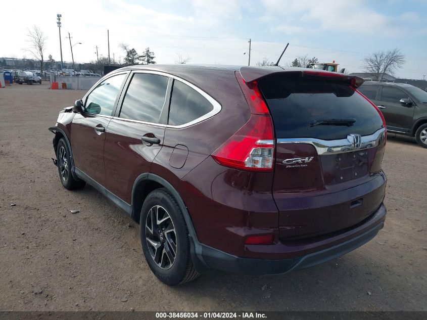 2016 HONDA CR-V SE - 2HKRM3H43GH518427