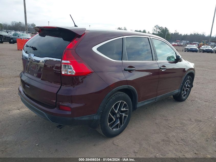 2016 HONDA CR-V SE - 2HKRM3H43GH518427
