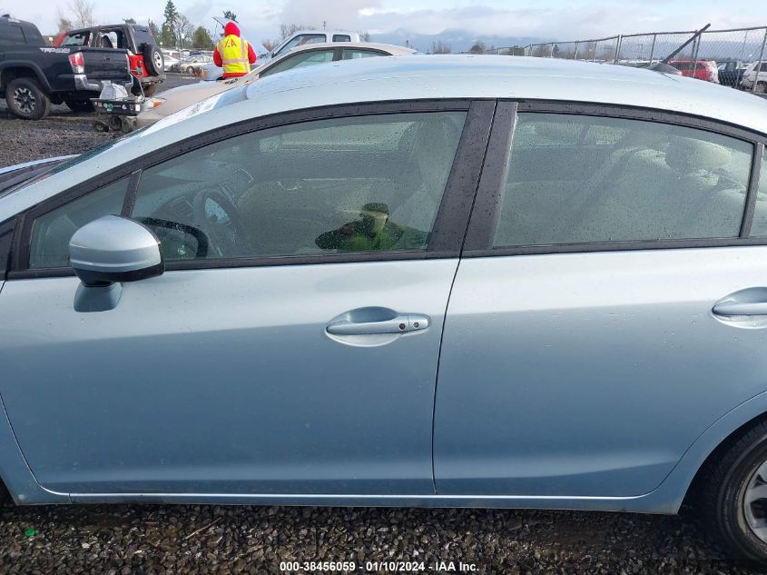 2014 HONDA CIVIC HYBRID - 19XFB4F27EE201672